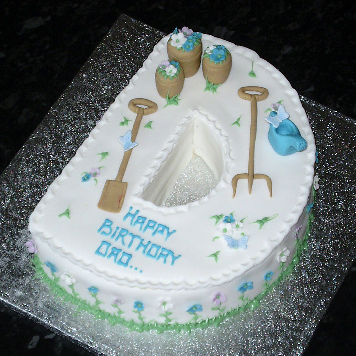 Gardening Themed Birthday Cake. By Sarah Louise Cakes. Gardening Celebration Cake