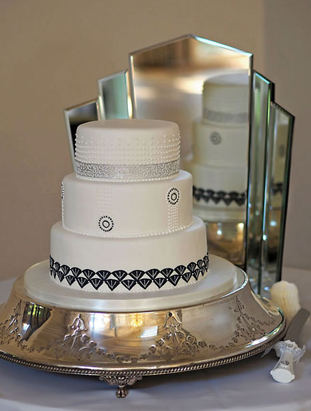 Art Deco Wedding Cake