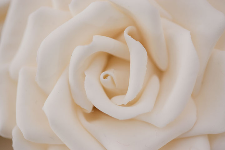 Hand Crafted Sugar Rose, from Falling Roses Wedding Cake