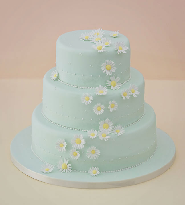 Falling Daisy's Wedding Cake